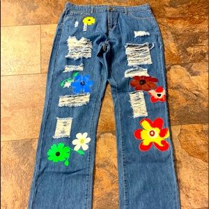 Patched/ripped jeans BRAND NEW
